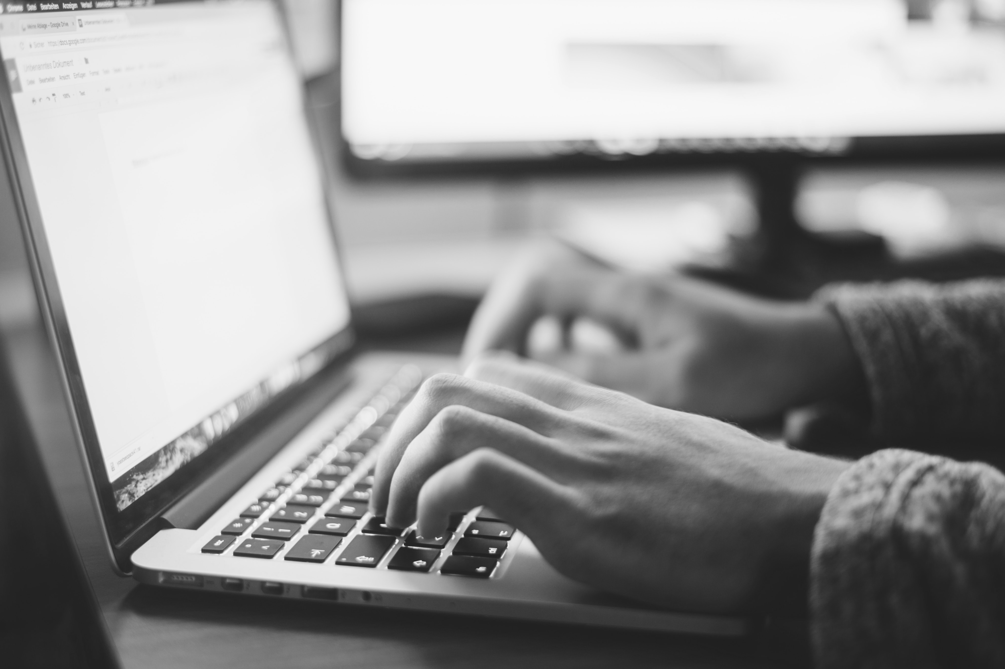 An image of someone accessing their payslip on a computer screen.